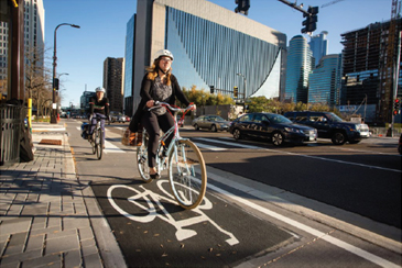 Sidewalk protested lane image