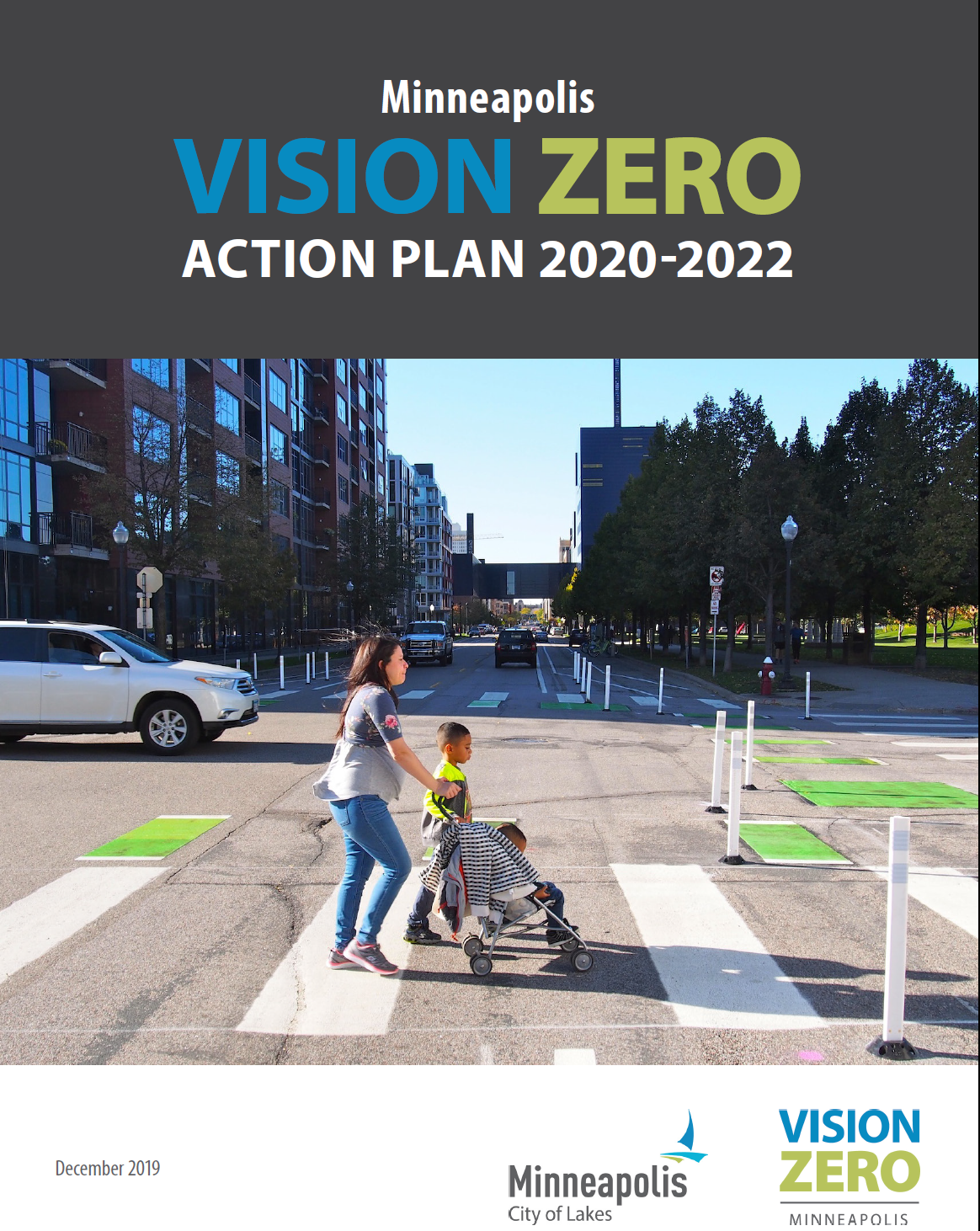 Cover of the Minneapolis Vision Zero Action Plan