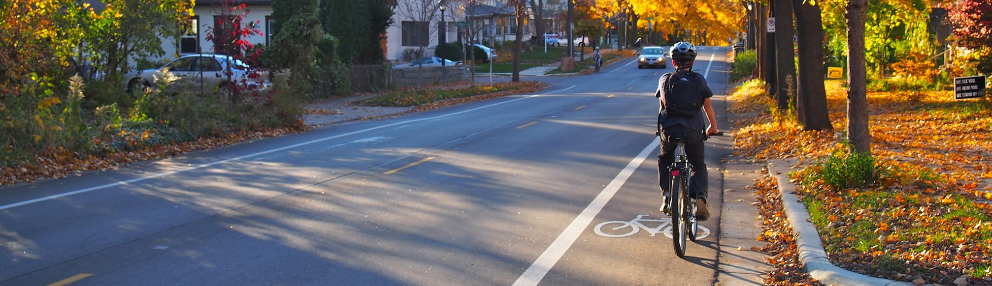 Unprotected bikeways