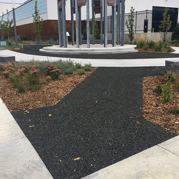 Example of installed green stormwater infrastructure: Permeable pavement